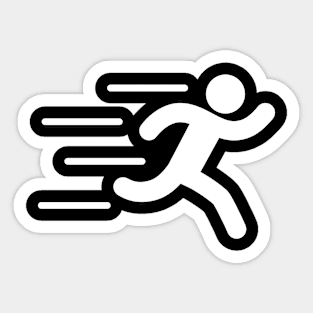 Running Silhouette Sticker